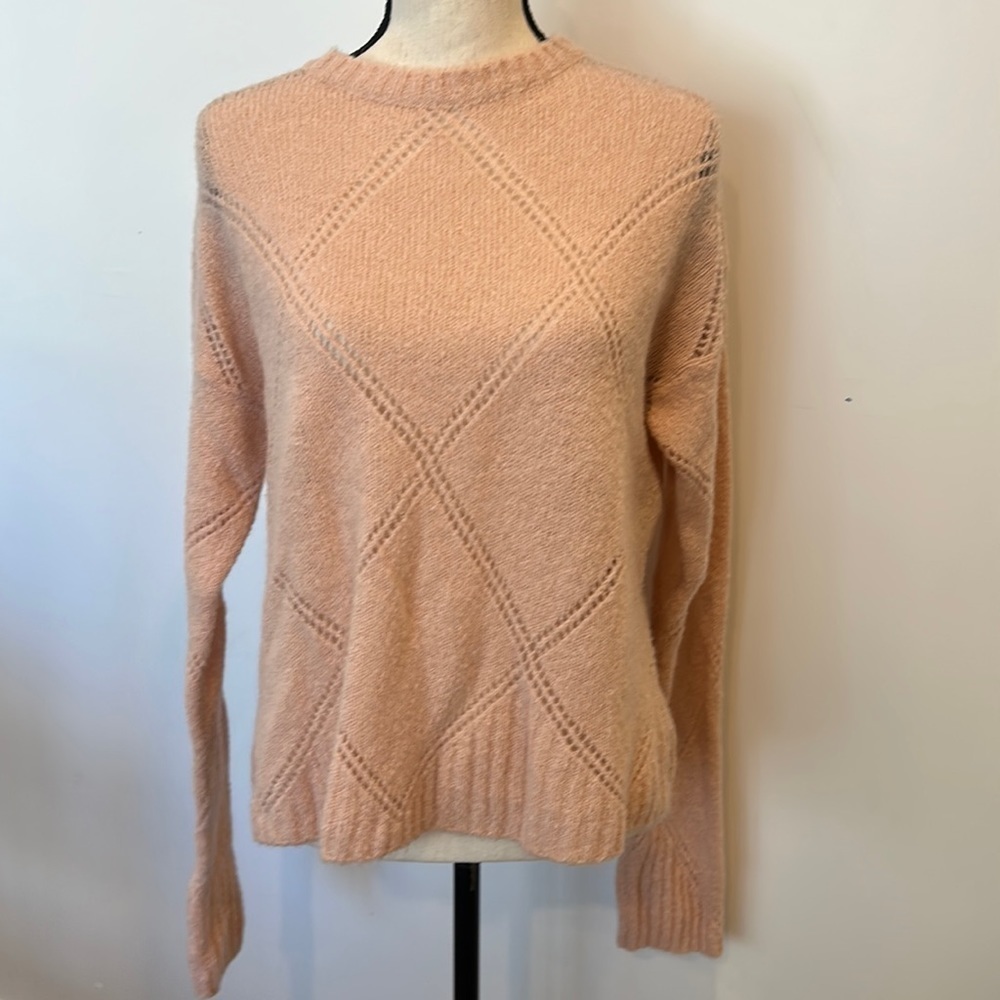 Bartolini made in Italy mohair  mix blend pink sweater EUC SZ M